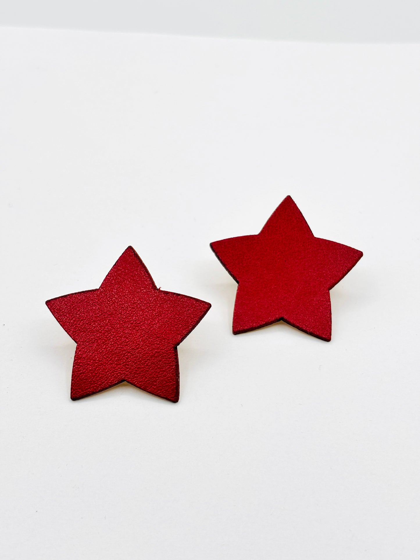 Orecchini STELLA -Rosso Rubino Mat