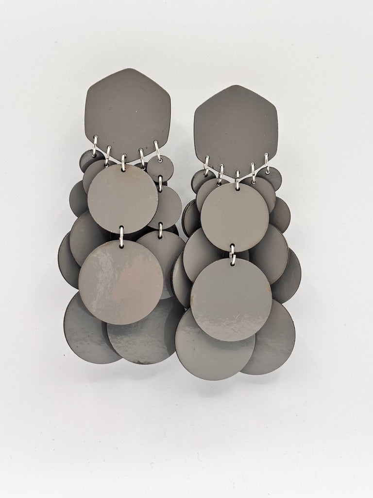 Orecchini BOLLE - Grigio Lucido