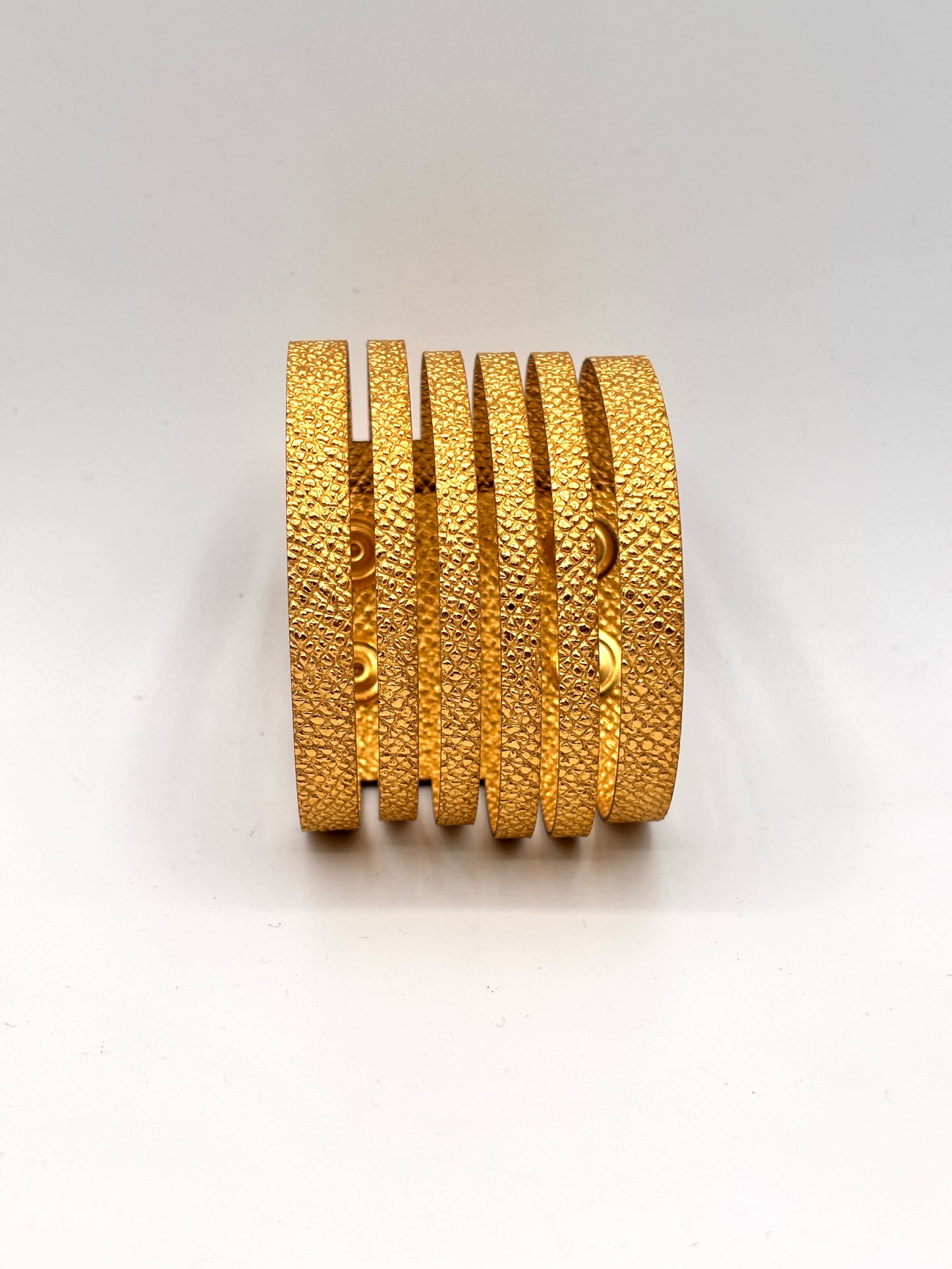 Bracciale NASTRINI - Oro Martellato