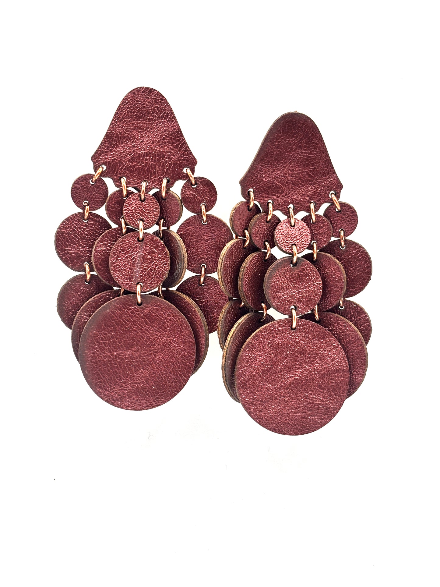 Orecchini BOLLE SMALL - Burgundy Cangiante