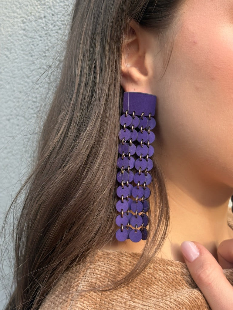 Orecchini SCINTILLE - Viola Mat