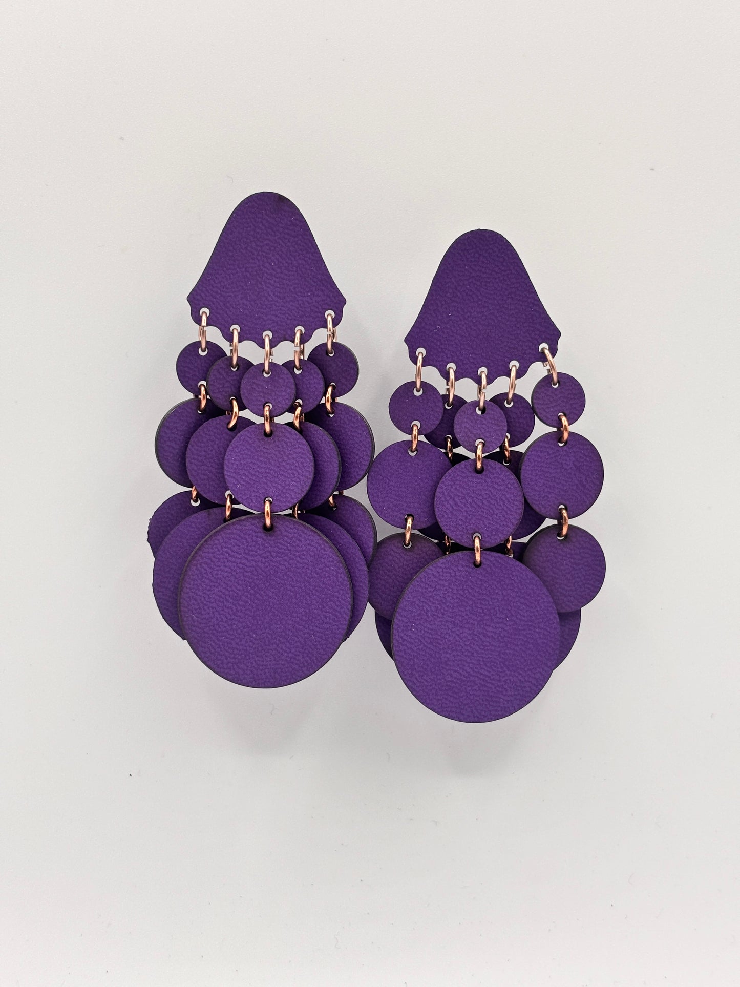 Orecchini BOLLE SMALL - Viola Mat