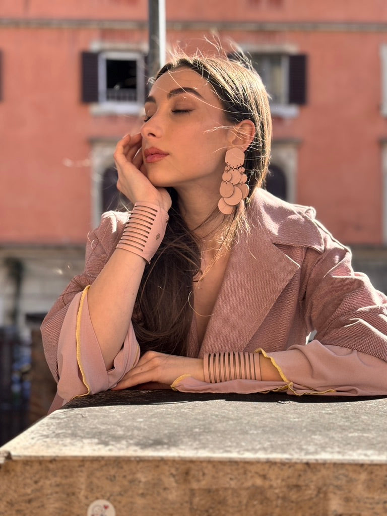 Orecchini BOLLE - Rosa Cipria