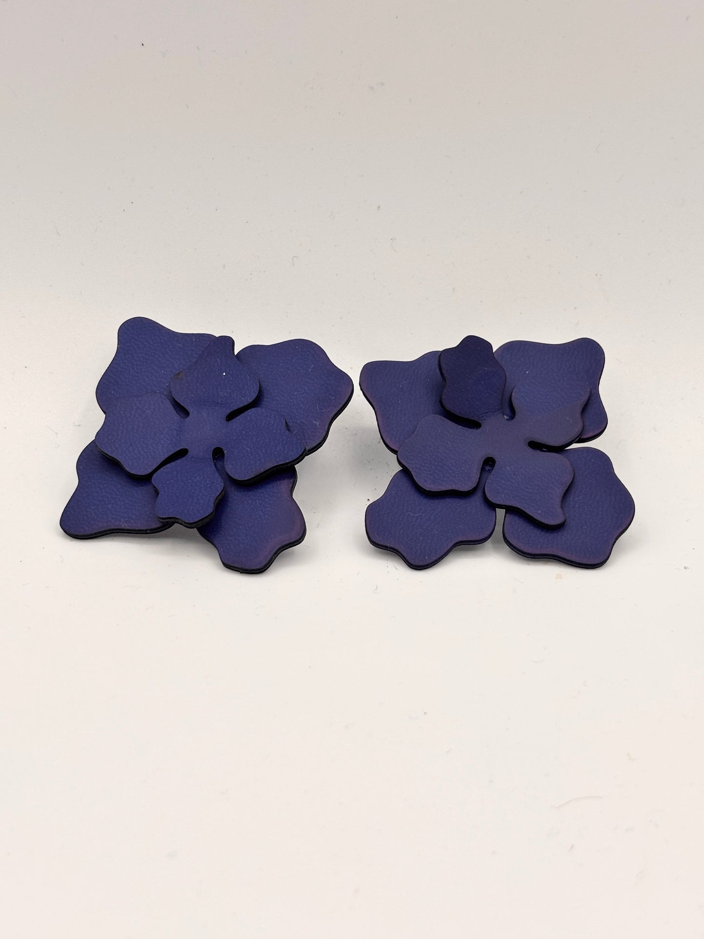 Orecchini FIORE - Blu Mat