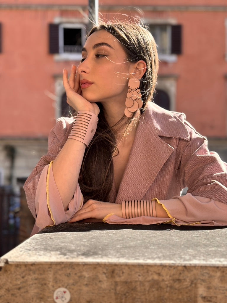 Bracciale NASTRI - Rosa Cipria