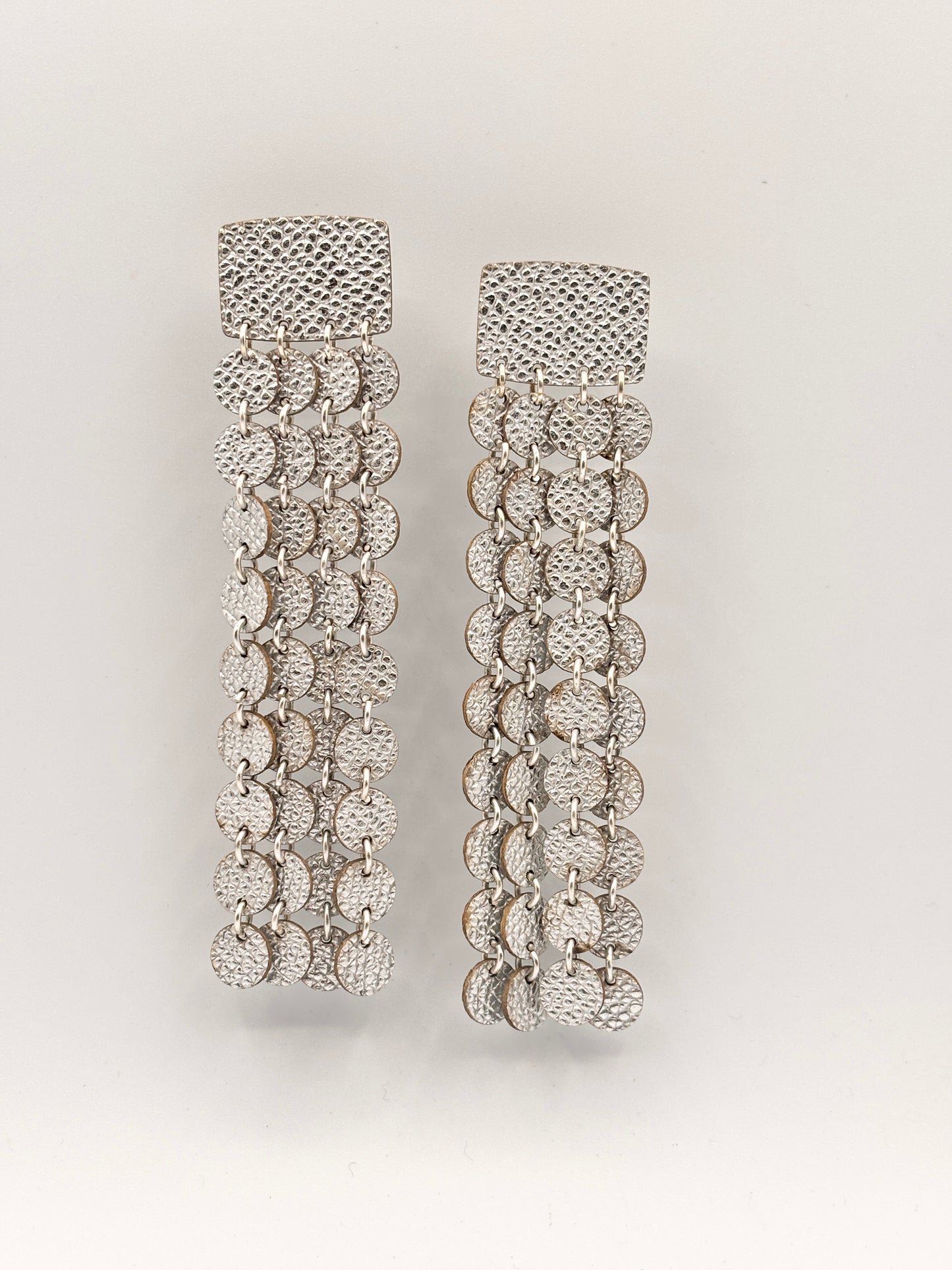 Orecchini SCINTILLE - Argento Martellato