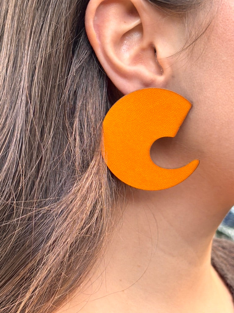 Orecchini VIRGOLA - Arancio