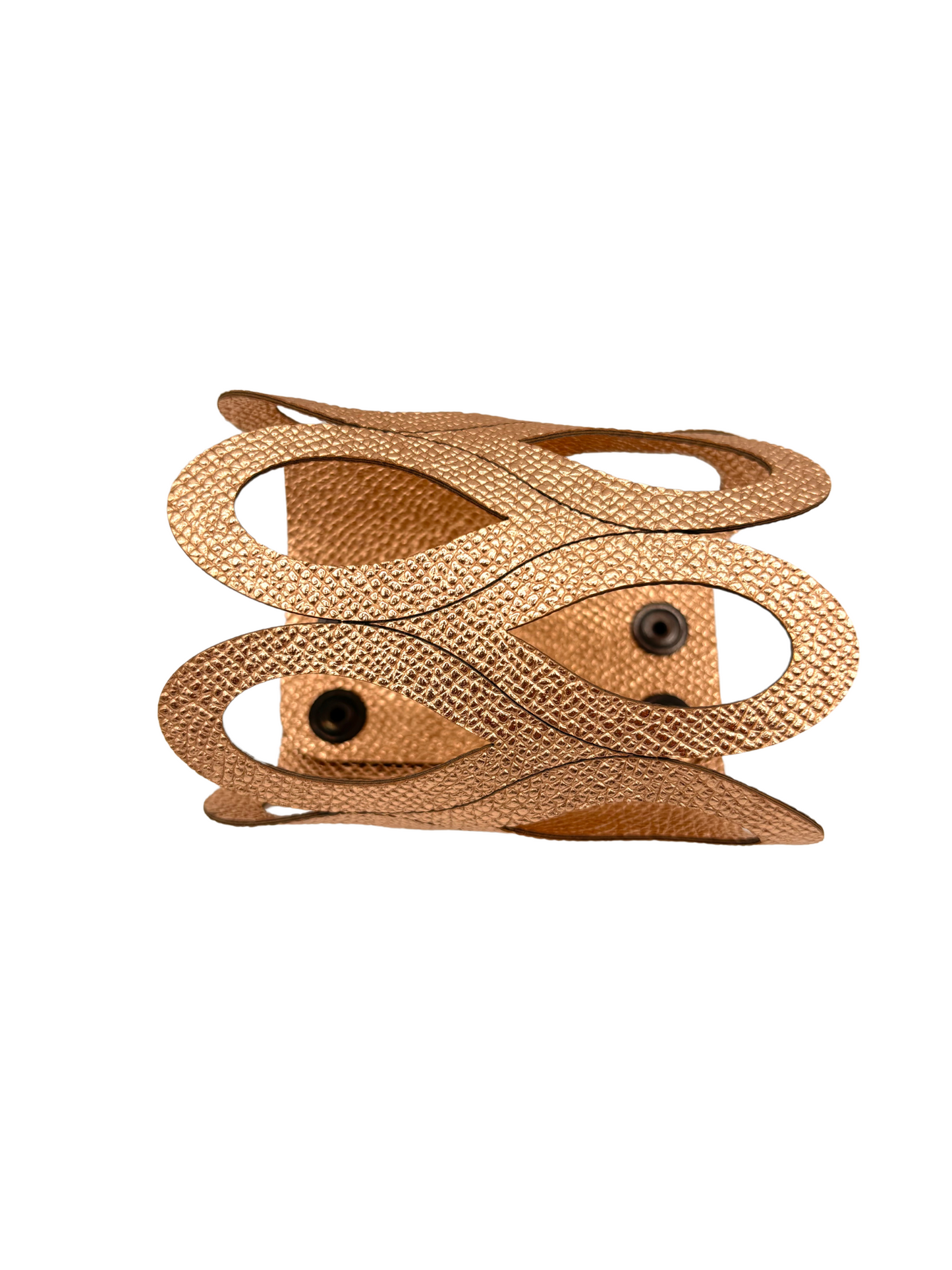 Bracciale GOCCE - Oro Rosa Martellato