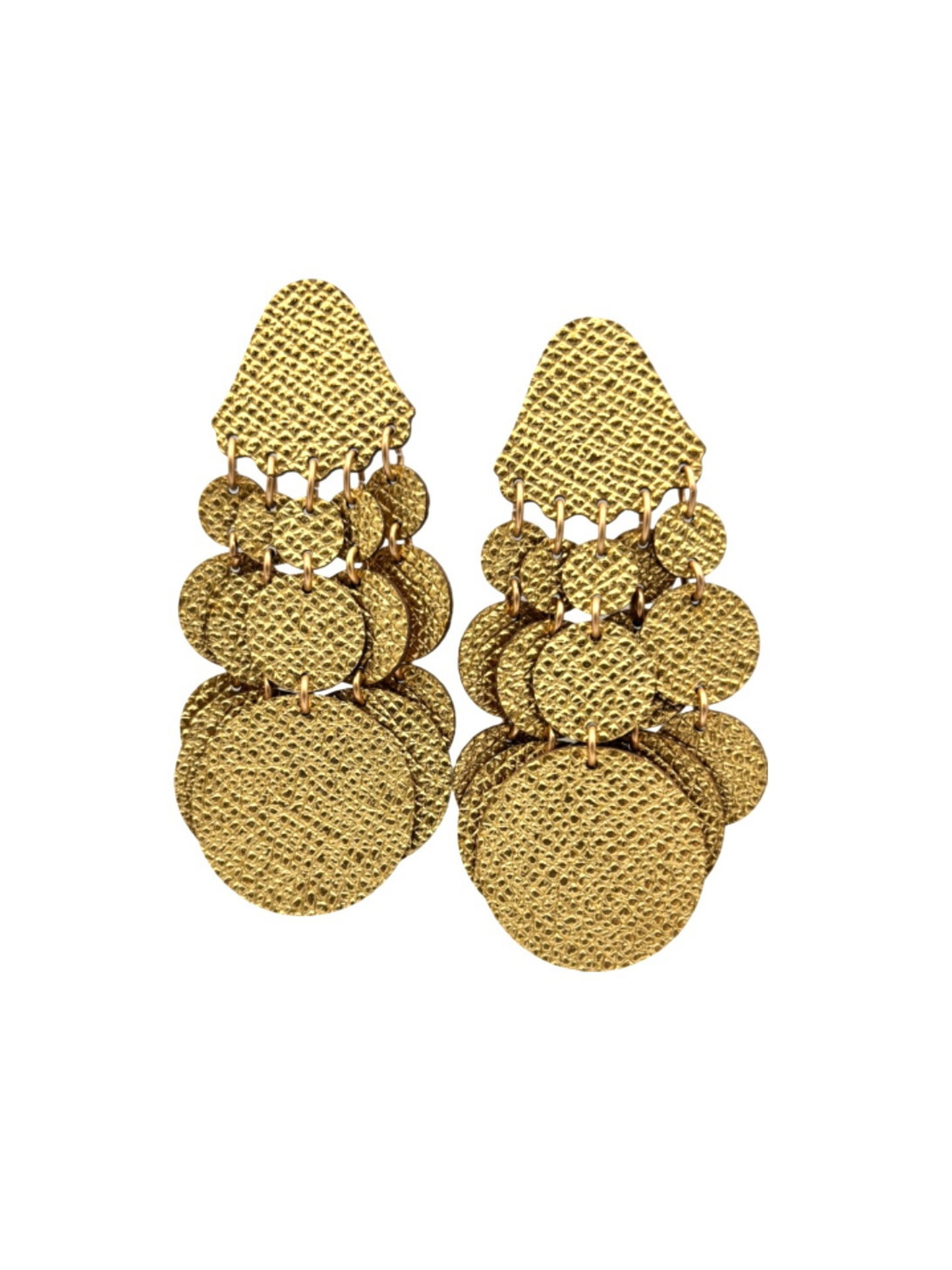 Orecchini BOLLE SMALL - Oro Martellato