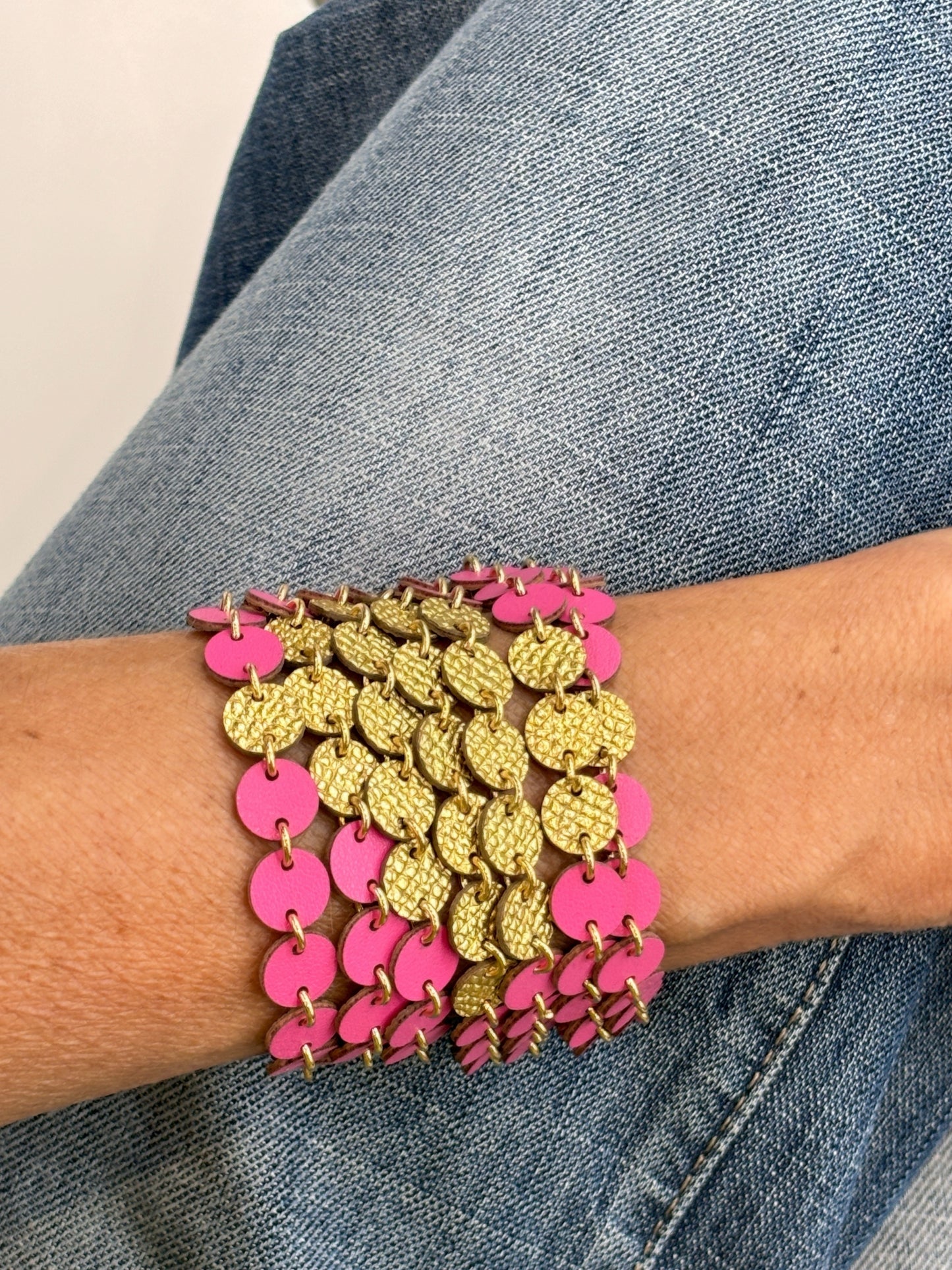 Bracciale BOLLICINE - Fucsia