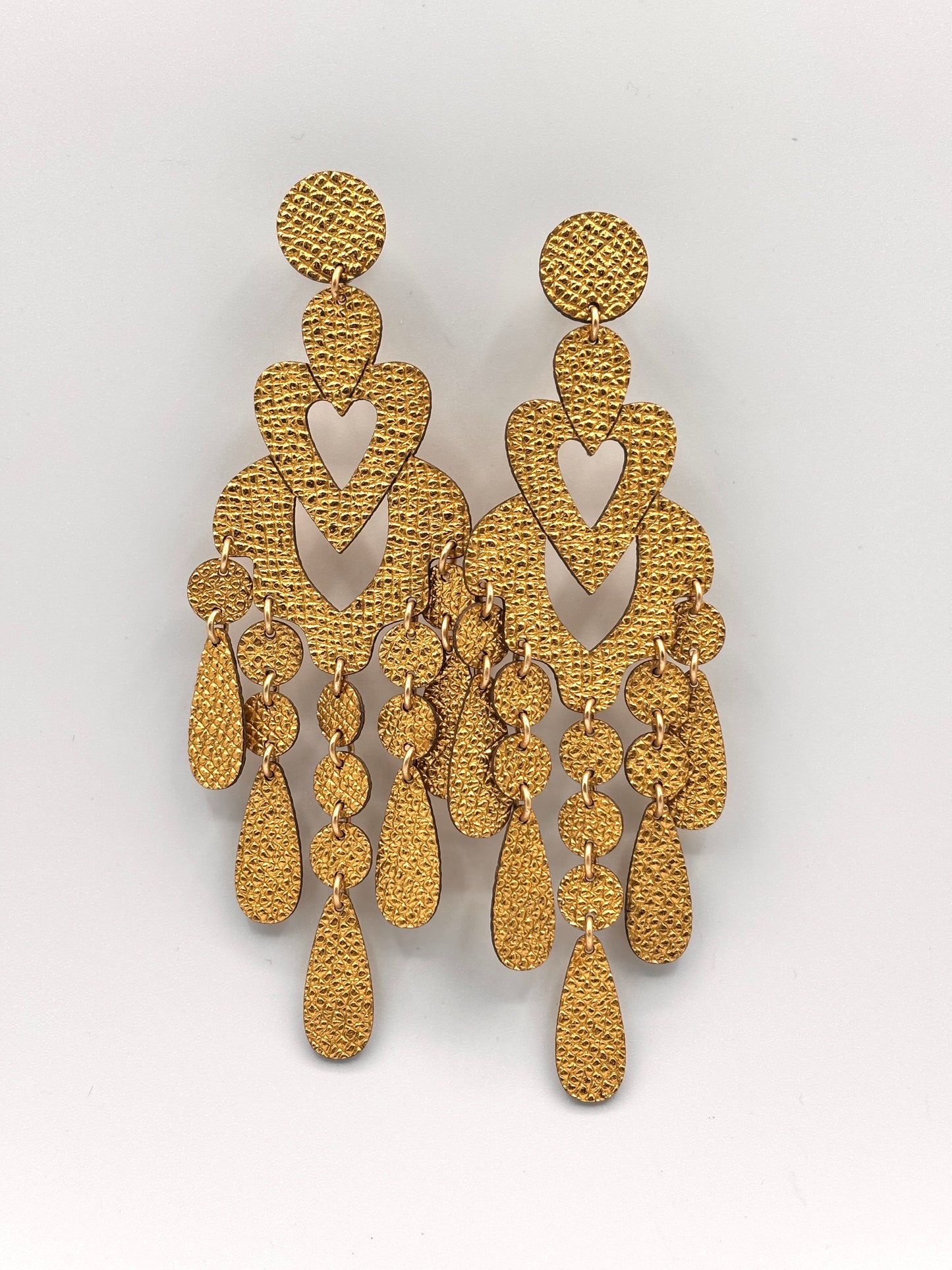 CHANDELIER EARRINGS - Wine