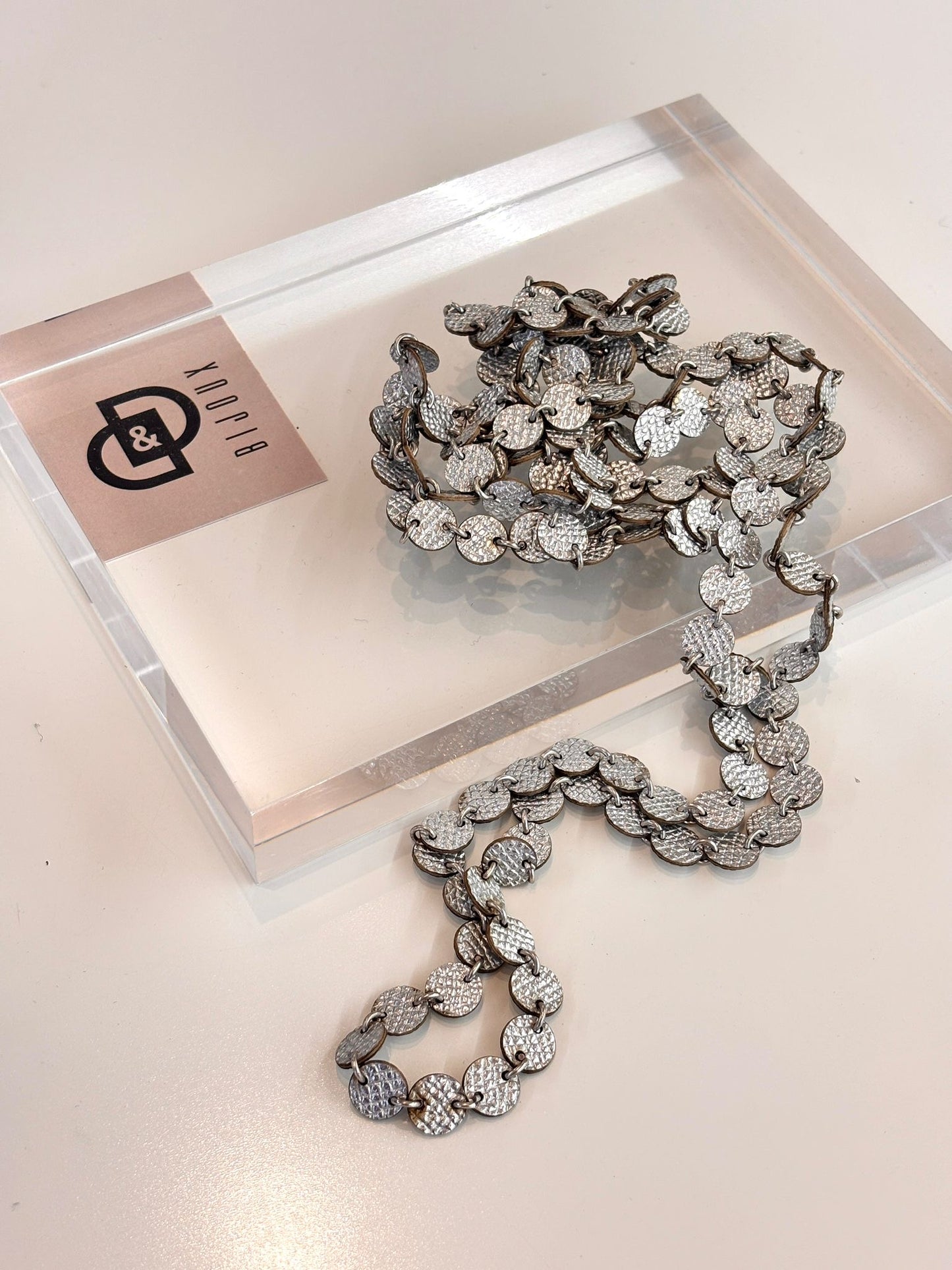 Collana BOLLICINE - Argento Martellato