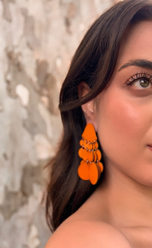 Orecchini BOLLE SMALL - Arancio