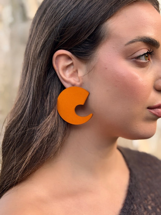 Orecchini VIRGOLA - Arancio