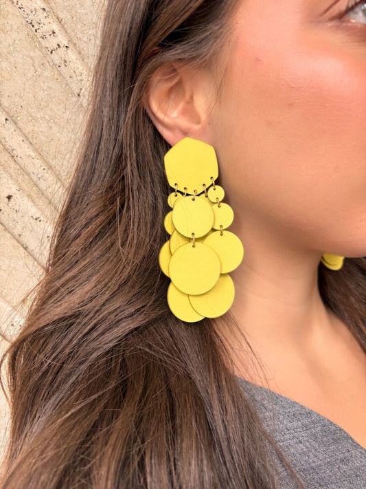 Orecchini BOLLE - Giallo Chiaro