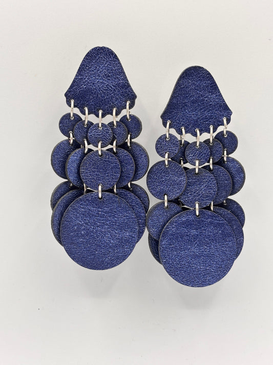 Orecchini BOLLE SMALL - Blu Cangiante