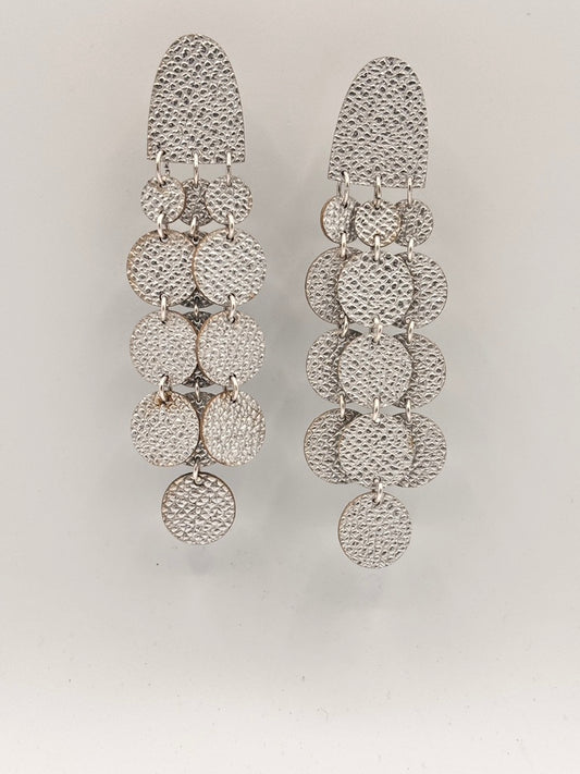 Orecchini SOFFIO - Argento Martellato