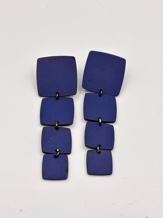 Orecchini DEGRADE' - Blu Mat