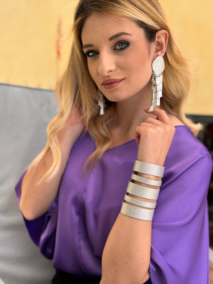 Bracciale POLSIERA - Argento Martellato