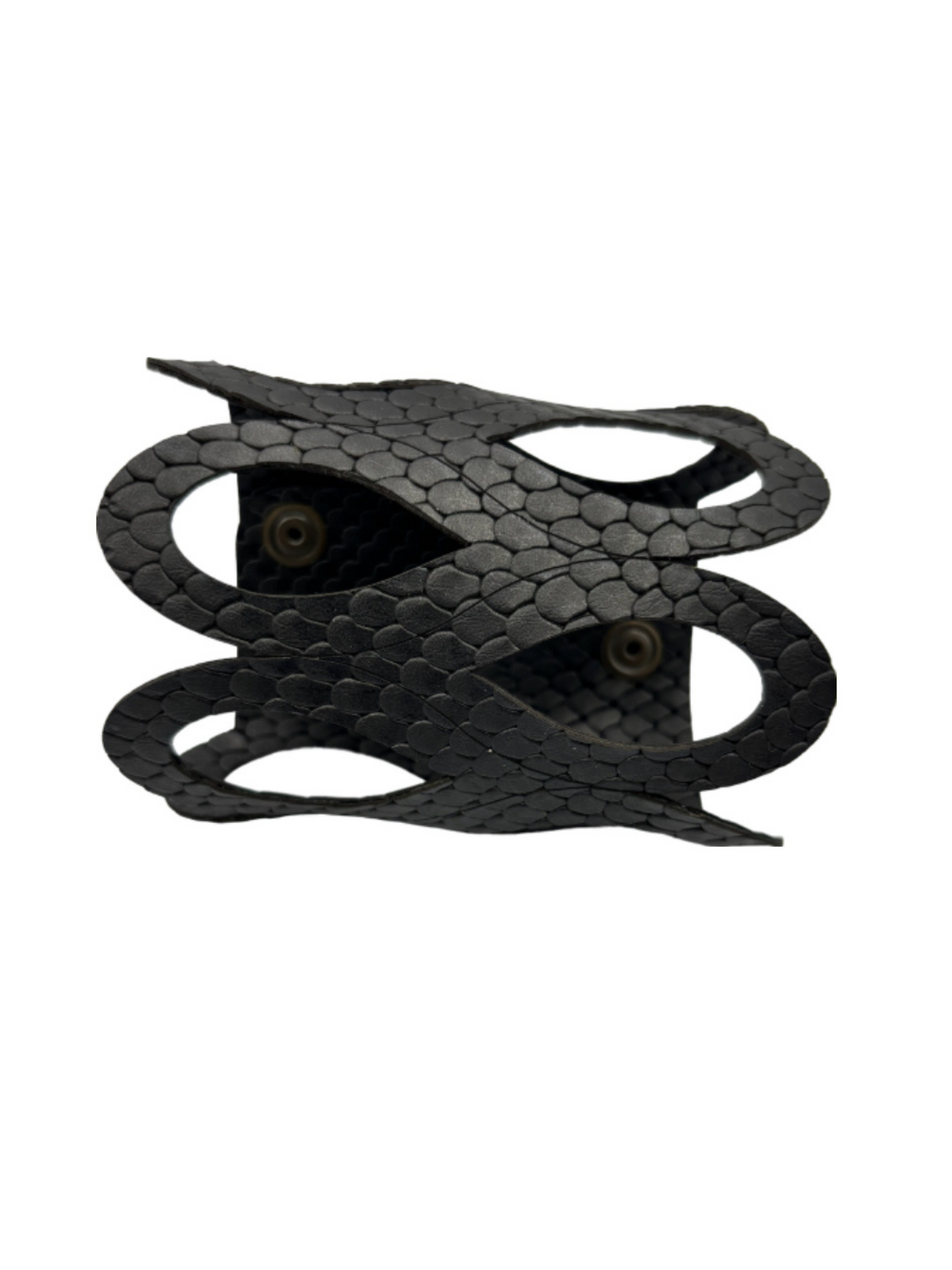 Drops Bracelet - Black Reptile Mat