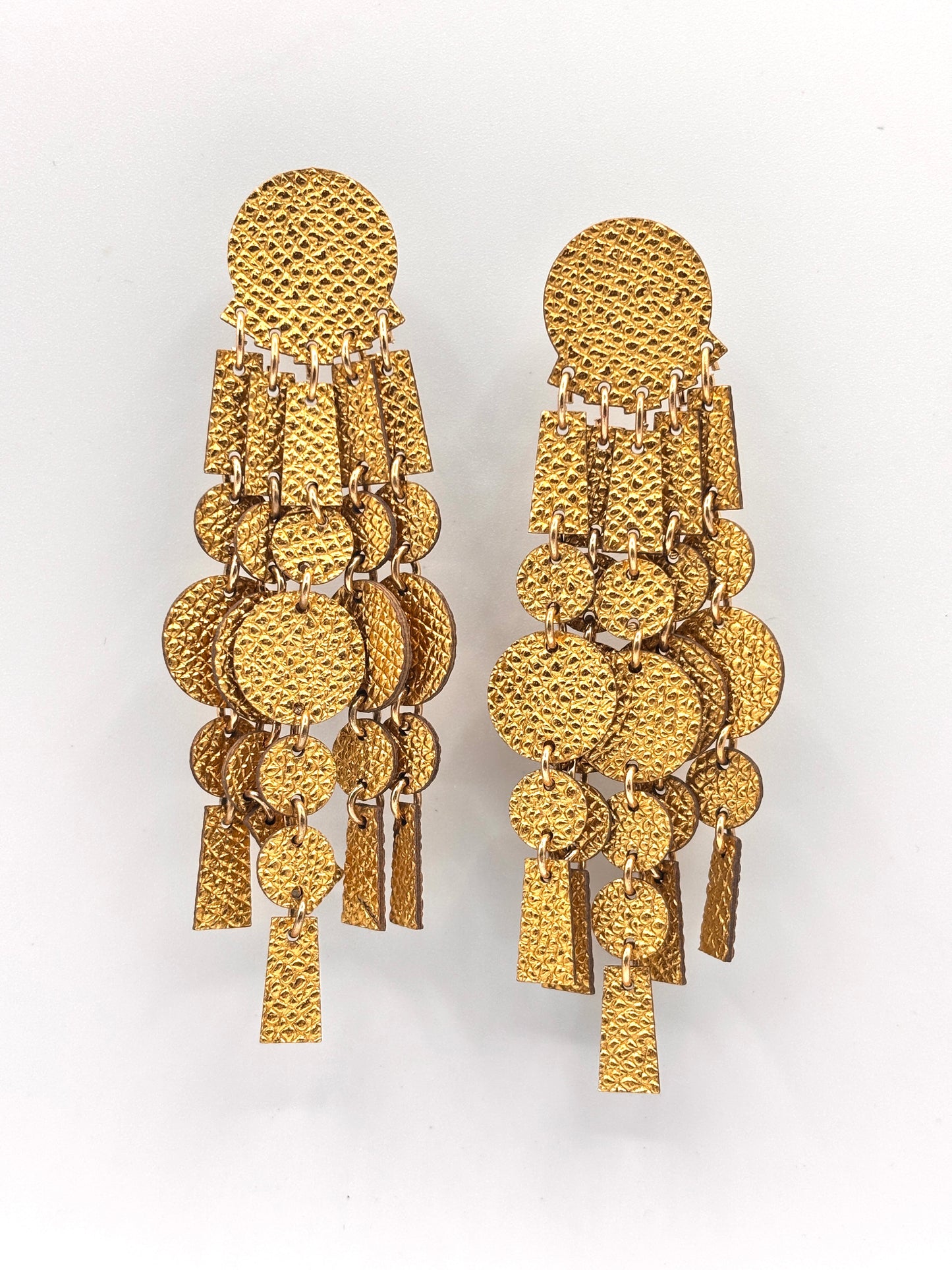 Orecchini PENDAGLI - Oro Martellato