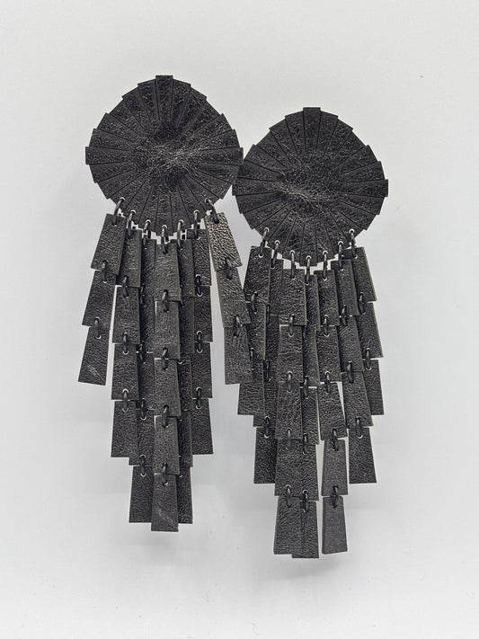 Orecchini PIOGGIA - Nero Cangiante