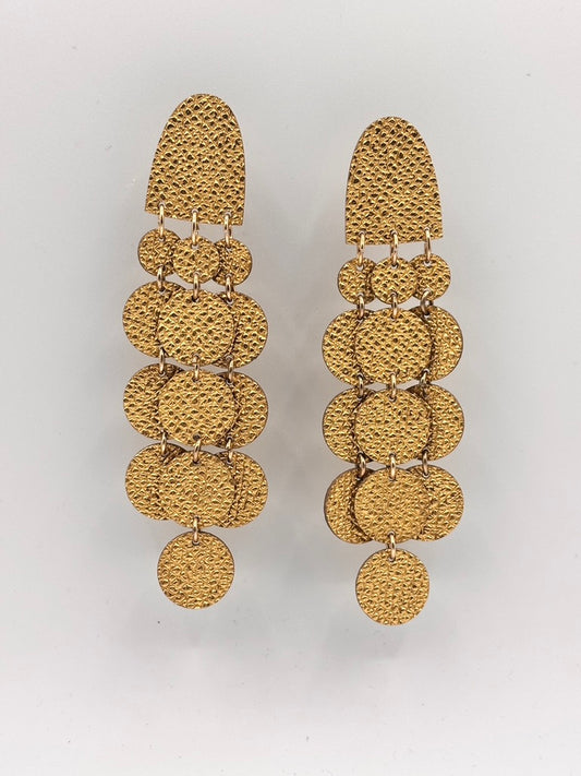 Orecchini SOFFIO - Oro Martellato