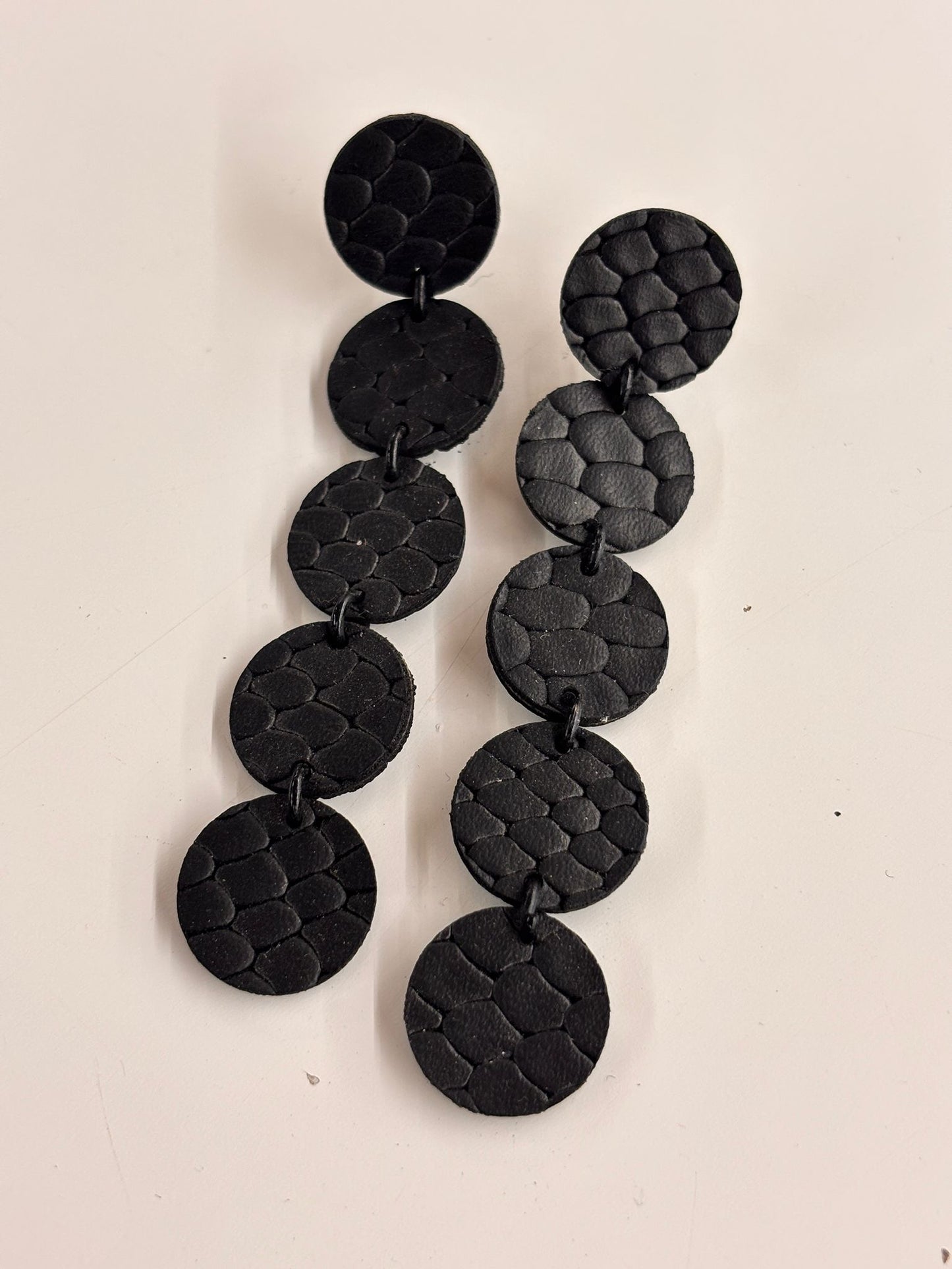 Orecchini LUCCIOLE - Nero Rettile Mat