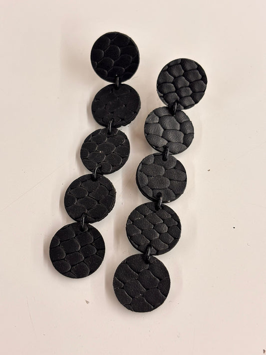 Orecchini LUCCIOLE - Nero Rettile Mat