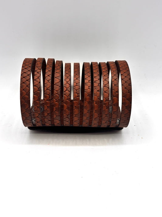 Bracciale NASTRI - Marrone Rettile Mat