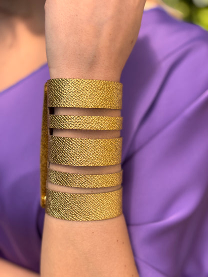 Bracciale POLSIERA - Oro Martellato