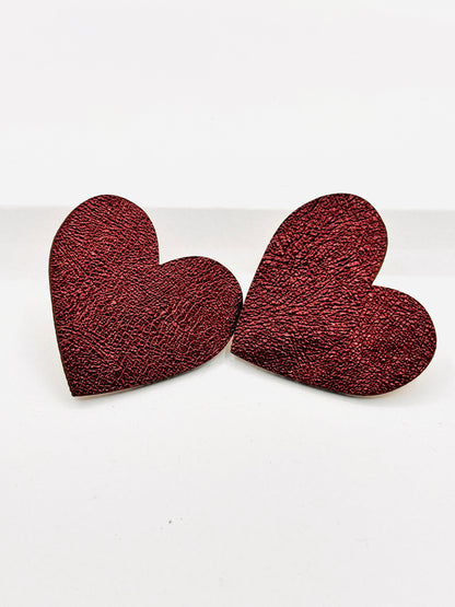 Orecchini CUORE - Burgundy