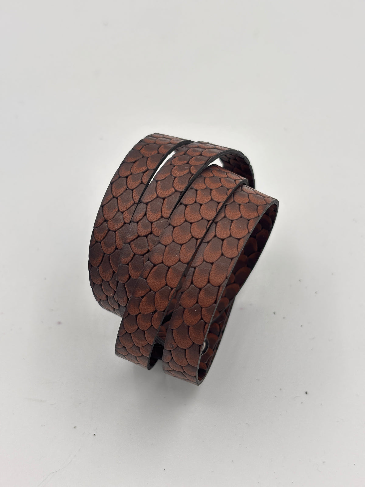 Bracciale INFINITO - Marrone Rettile Mat