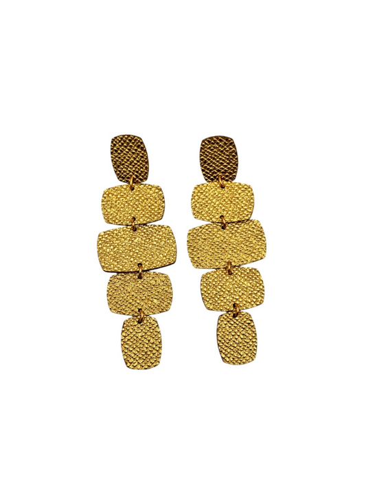 RECTANGULAR EARRINGS - Gold