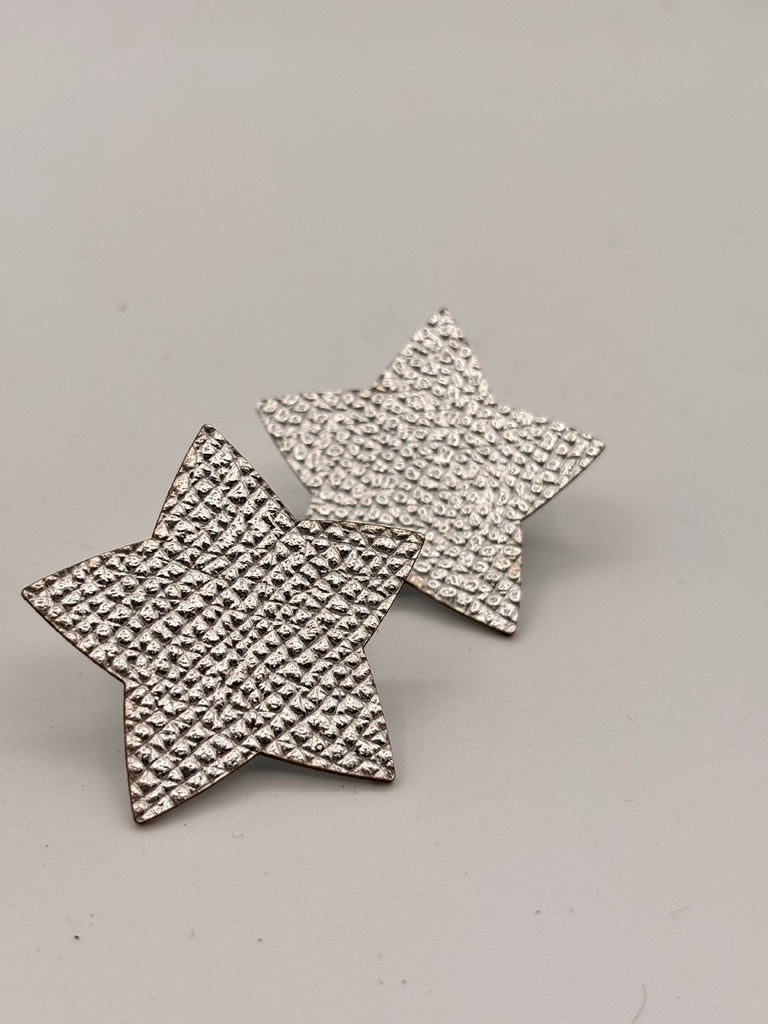 Orecchini STELLA - Argento Martellato