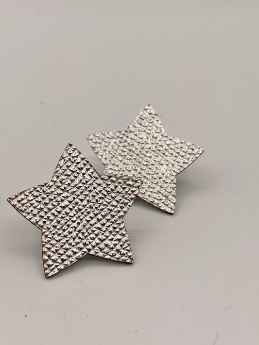 Orecchini STELLA - Argento Martellato