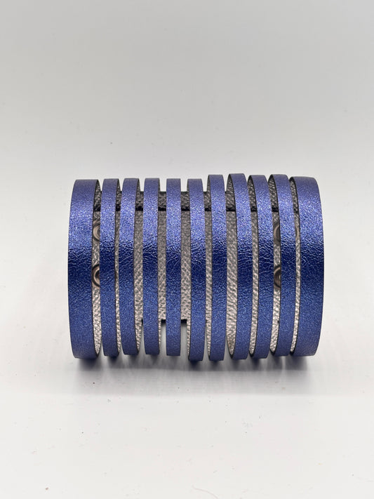 Ribbon Bracelet - Black Reptile Mat