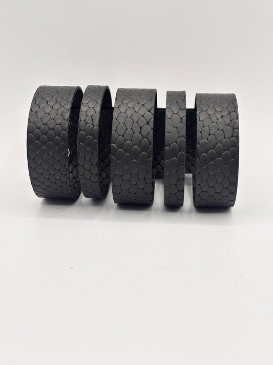 Bracciale POLSIERA - Nero Rettile Mat