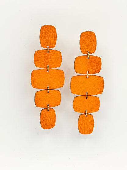 Orecchini RETTANGOLI - Arancio