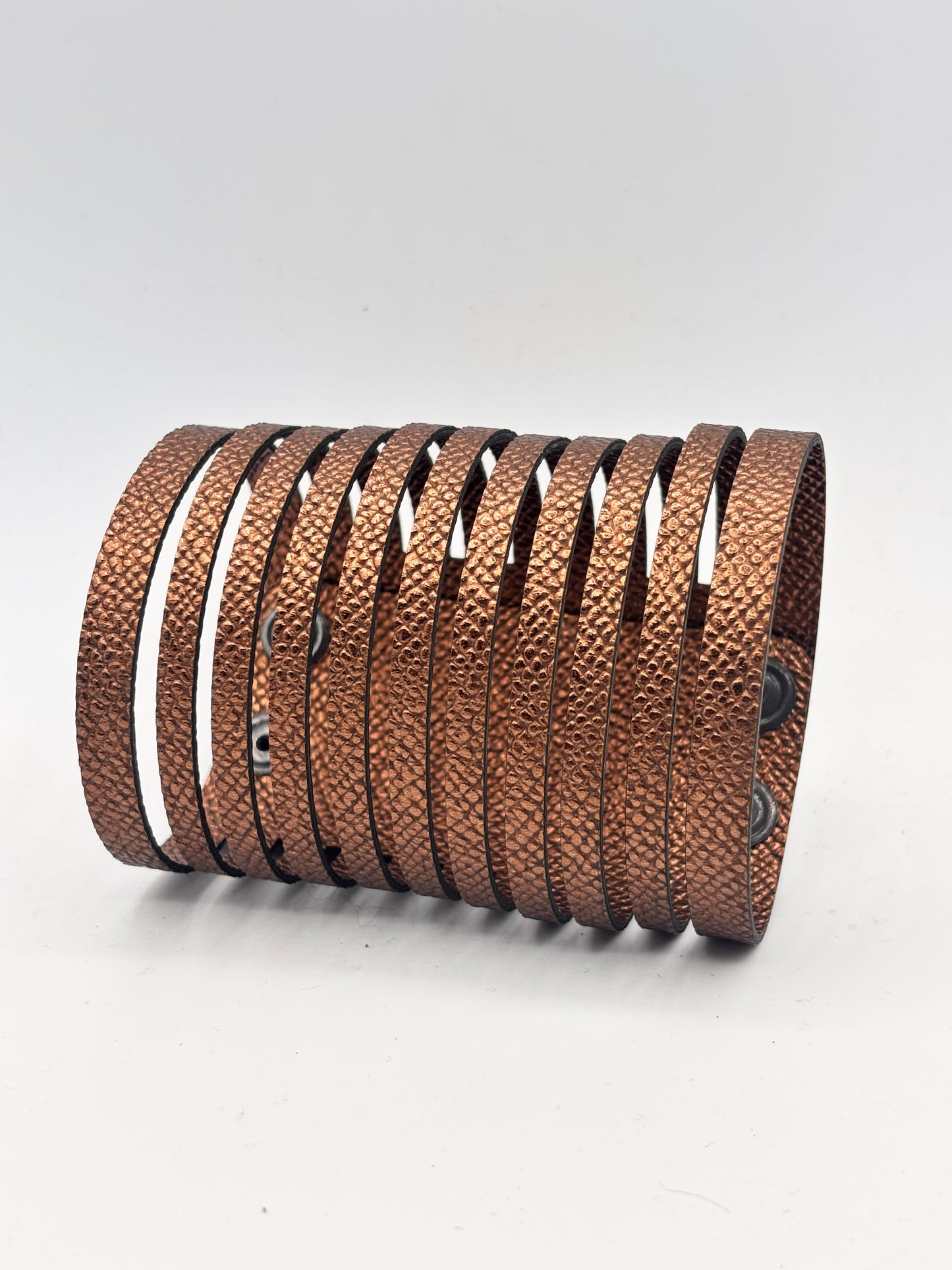 Bracciale NASTRI - Marrone MARTELLATO