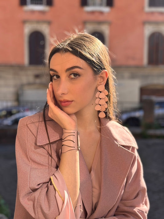 Orecchini PETALI - ROSA Cipria