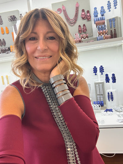 Collana MULTIFILO - Grigio Lucido