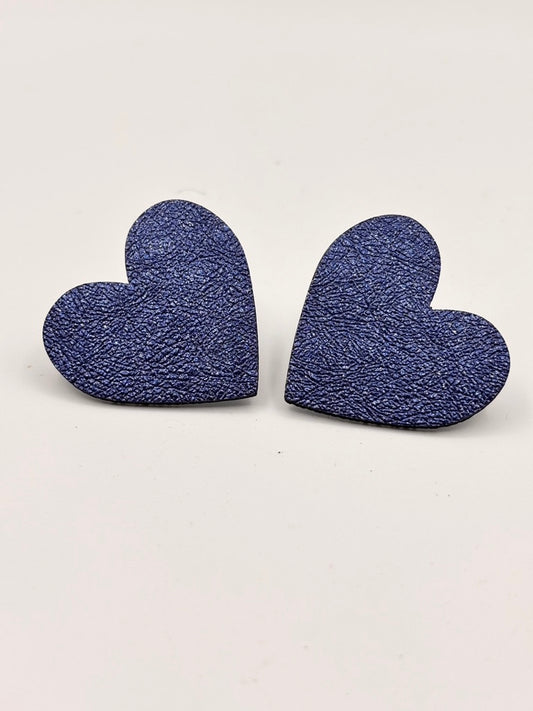 Orecchini CUORE - Blu Cangiante