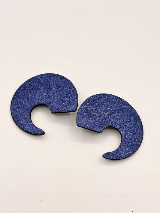 Orecchini VIRGOLA - Blu Cangiante