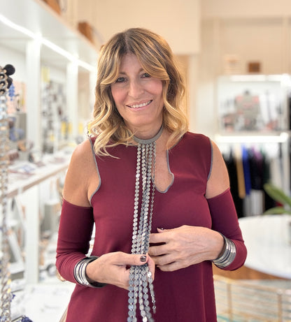 Collana MULTIFILO - Grigio Lucido