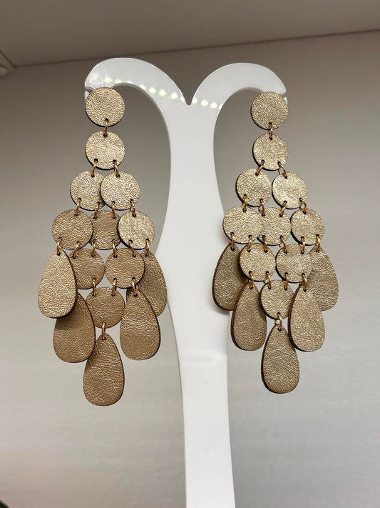 CHANDELIER EARRINGS - Wine