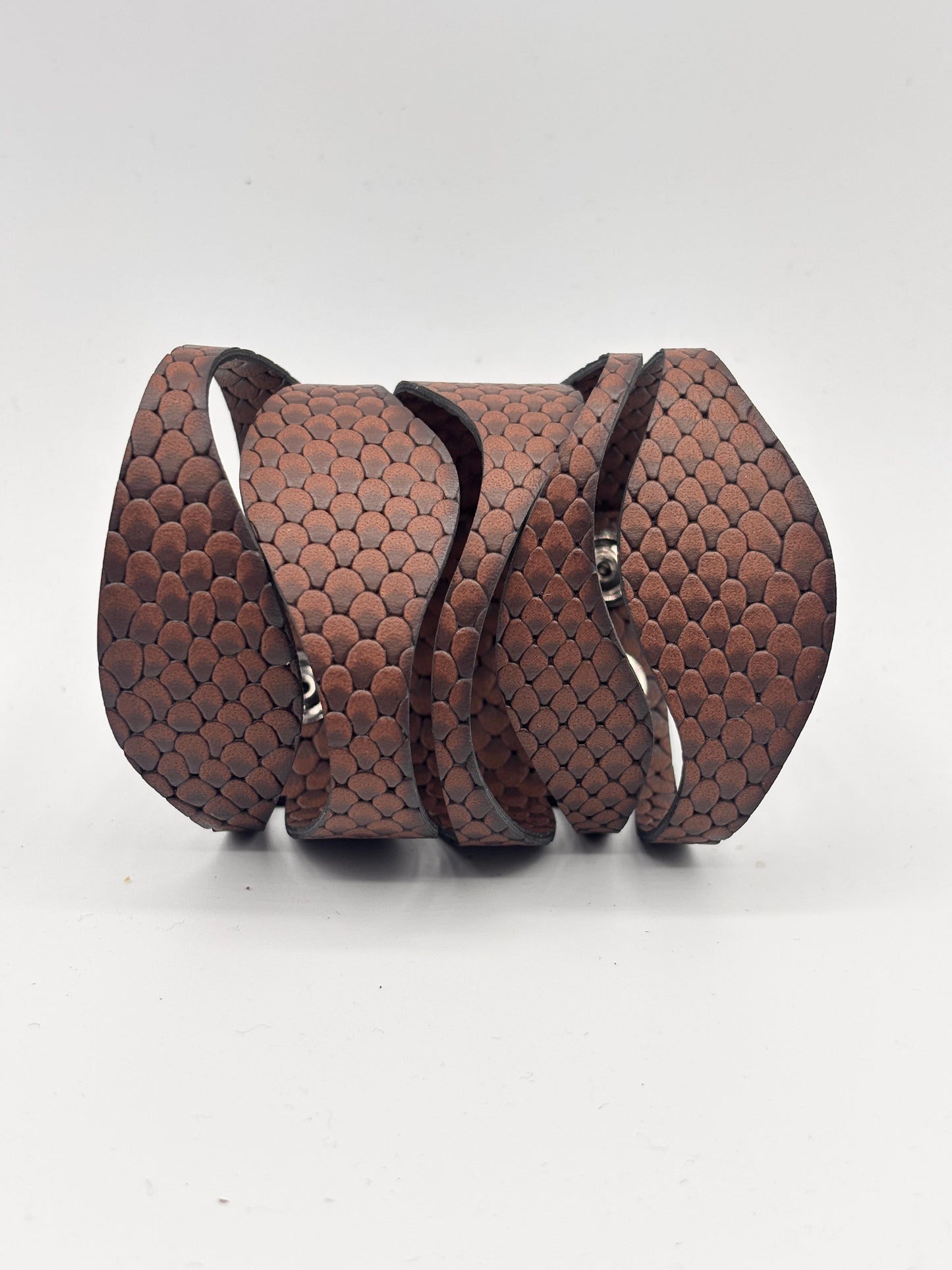 Bracciale ONDE - Marrone Rettile Mat