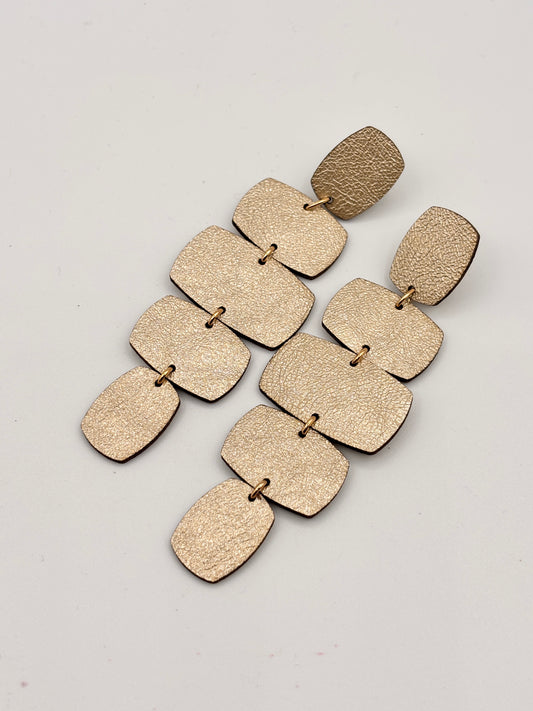 Orecchini RETTANGOLI - Platino