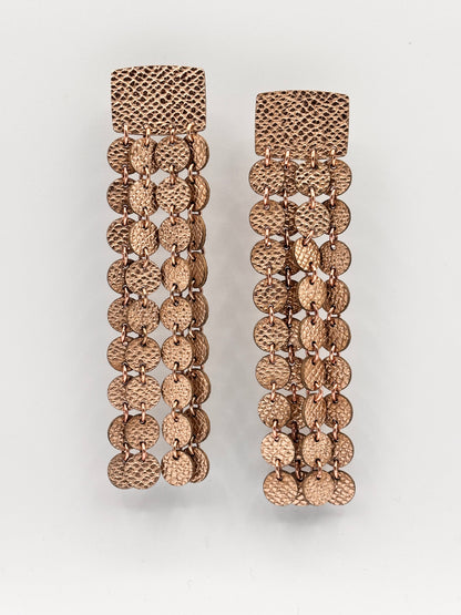 Orecchini SCINTILLE - Oro Rosa Martellato