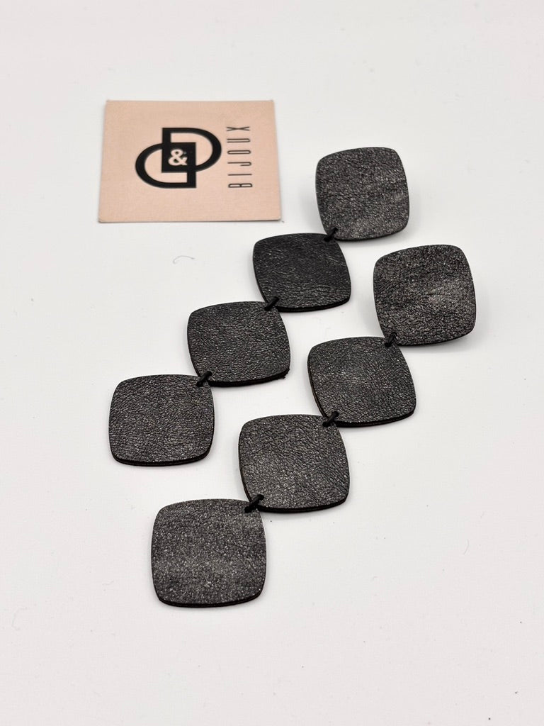 Orecchini ROMBI - Nero Cangiante